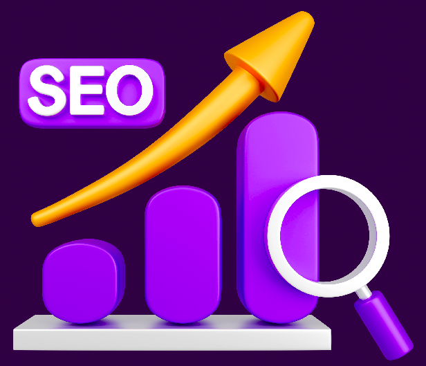 SEO strategy dashboard showing traffic growth and keyword rankings for small businesses